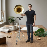 Tuba Stand Padded Cradle Euphonium Stand Musical Instrument Support for Practice Room