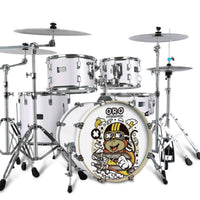 Kids Cartoon Drum Kit, Compact, Jazz Drum, Beginner, Entry, Professional Performance