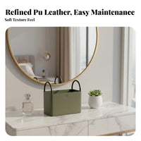 Cylindrical Storage container Multiple Compartments Multi-Compartment holder for Vanity