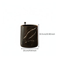 Rolling Trash Can Large Capacity Open Top Waste Container Decorative Look