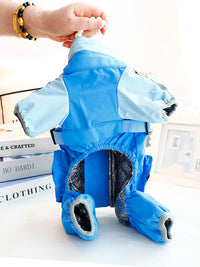狗狗衣服秋冬装厚款森屿三防冲锋棉衣拉链牵引小型犬泰迪宠物6953
