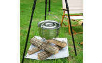 Camping Cookware Set Stainless Steel Camping Pots and Pans Space-Efficient-Saving Cookware with Lids for Campers, Backpackers, Picnics