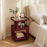 rolling side table