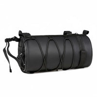 Drawstring Tube Bag Fastening Strap Mount Cylinder Bike Convenient Pouch to Carry Two-Wheeler Front Pouch for Mountain Biking, Biking