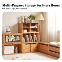 Cube Organizer Floor-Standing Stackable Storage Cube Minimalist Design for residents