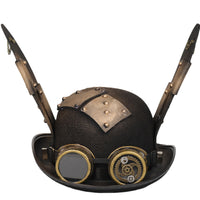 蒸汽朋克Steampunk礼帽兔耳哥特护目镜复古头饰亚马逊速卖通爆款