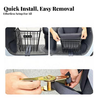 Front Cycle Pet Basket Safety Leash Front Mount Pet Basket Bike Dog Carrier Quick Release Small Dog Bike Seat Breathable Mesh