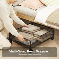 Under-Bed Rolling container With casters Wheeled Storage container Large Capacity for Adults