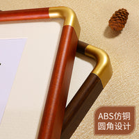 仿铜圆角马拉松奖牌奖章收纳盒摆台展示架徽章纪念章展示框相框