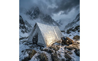 Reflective Emergency Tent with Aluminum Foil Compact Emergency Survival Tent Foldable Survival Shelter Portable for Survivalists