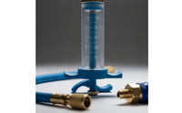 1/4 Inch SAE Oil and Dye Injector Hand-Operated A/C Injector Transparent Compact for Mechanics, DIYers, Garage, Workshop