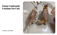 Internet Famous Design Striped Cockroach Pet Clothes DIY Cockroach Pet Costume Handmade for Cats, Small Dogs, Halloween, Photo Shoots, Home
