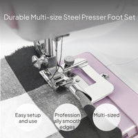 Sewing Machine Presser Foot Set, Multi-Function Hemmer