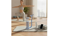 Compact Respiratory Exerciser with Chamber Upright Breathing Exerciser with Mouthpiece Portable Respiratory Muscle Coach User-Friendly for Athletes, Singers, Rehabilitation, Home Workouts