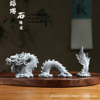 Chinese Dragon Ornament Made of Synthetic Resin for Aquarium and Bonsai Landscape Decoration