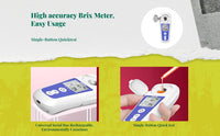 Digital Brix Refractometer, high-accuracy sweetness meter, fruit sweetness tester, portable handheld, automatic temperature compensation, suitable for watermelon, fruits, oranges, beverages, food, and laboratory use.
