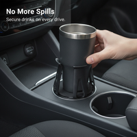 Universal Car Cup Holder Expander and Stabilizer for Drinks