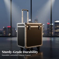 Telescoping Handle Top-Loading Equipment Case Heavy-Duty Construction Portable Tool Chest Long-Lasting Toolbox Large Capacity for Professionals, Technicians, Air Travel, Mobile, Job Site, Workshop