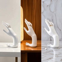 Space-Saving Jewelry Display Holder with Hand Elegant Hand Band Holder Stylish Band Display with Base Easy to Clean for Retail Displays, Photography Setups