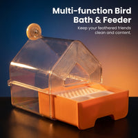 Bird Bath Tub Hanging, Bath Cage for Parrots, Small Birds Canary Budgies, Bath Tub Hanging Bathtub,  - Image 2