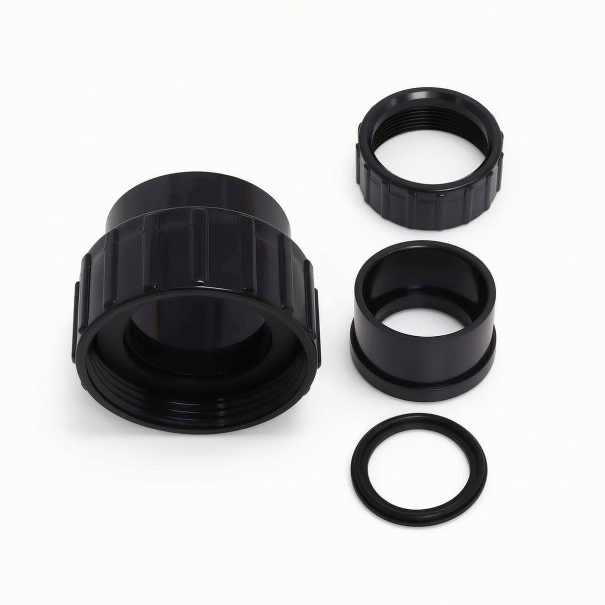 1 Piece Pool Pump Union Assembly Hayward-compatible Replacement Plastic Ribbed Nut Sealing Washer Leak-proof Connector Suitable for Pool Owners Pool Maintenance