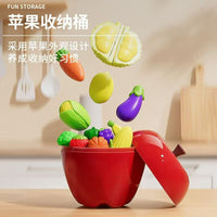 Children's Fruit Cutting Toy Set with Peelable Durian - Large Plastic Pretend Play Food for Kids
