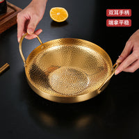 韩式不锈钢海鲜锅龙虾盘干锅锅仔酒吧鼎香辣锅子酒精小火锅部队锅
