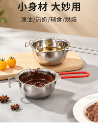 304 Stainless Steel Chocolate Melting Pot with Double Boiler