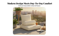 Transformable Floor Sofa Bed Space-Saving Adjustable Backrest Lounger Multi-Functional Ergonomic frame for Living Room