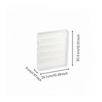 Acrylic Coin Cabinet Clear Wall-Mounted Coin Display Front-Opening