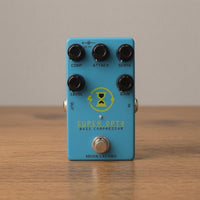 True Bypass Bass Compressor Pedal Compact Bass Compressor Dynamic Stompbox Low-Noise for Bassists