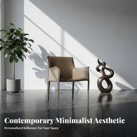 Upholstered Armchair Light Luxury Upholstered Side Chair Minimalist Design Nordic Aesthetic for Dining Room, Restaurant, Bedroom