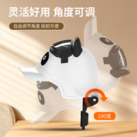 Helmet Phone Mount for Electric Motorcycles and Bicycles with Sun Shade for Delivery Riders