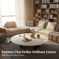 2-Tier circular table Modern design Living Room Furniture Minimalist Aesthetic Sturdy and Stable for Interior Designers