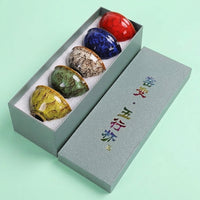 Five Elements Ceramic Tea Cup Set, Japanese Style