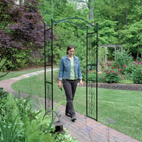 Garden Arch for Elegant Garden Decor and Plant Support, Heavy Duty Metal Garden Trellis for Climbing Vines, 229cm Tall Wedding Arch, 1 Pack