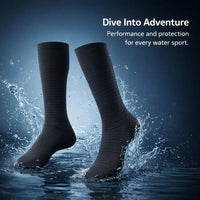 Neoprene Diving Socks Men Women, Wetsuit Socks Long Calf, Thermal Anti-slip Diving Socks for Snorkeling Swimming Surfing Sailing