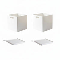 Square Lidded Bin Japanese aesthetic Lidded Container Decorative for Home Decorators