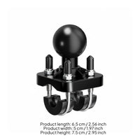 Double U Bolt Mount Ball Base Clamp 360-Degree Rotation Ball Attachment Base for Farm Machinery