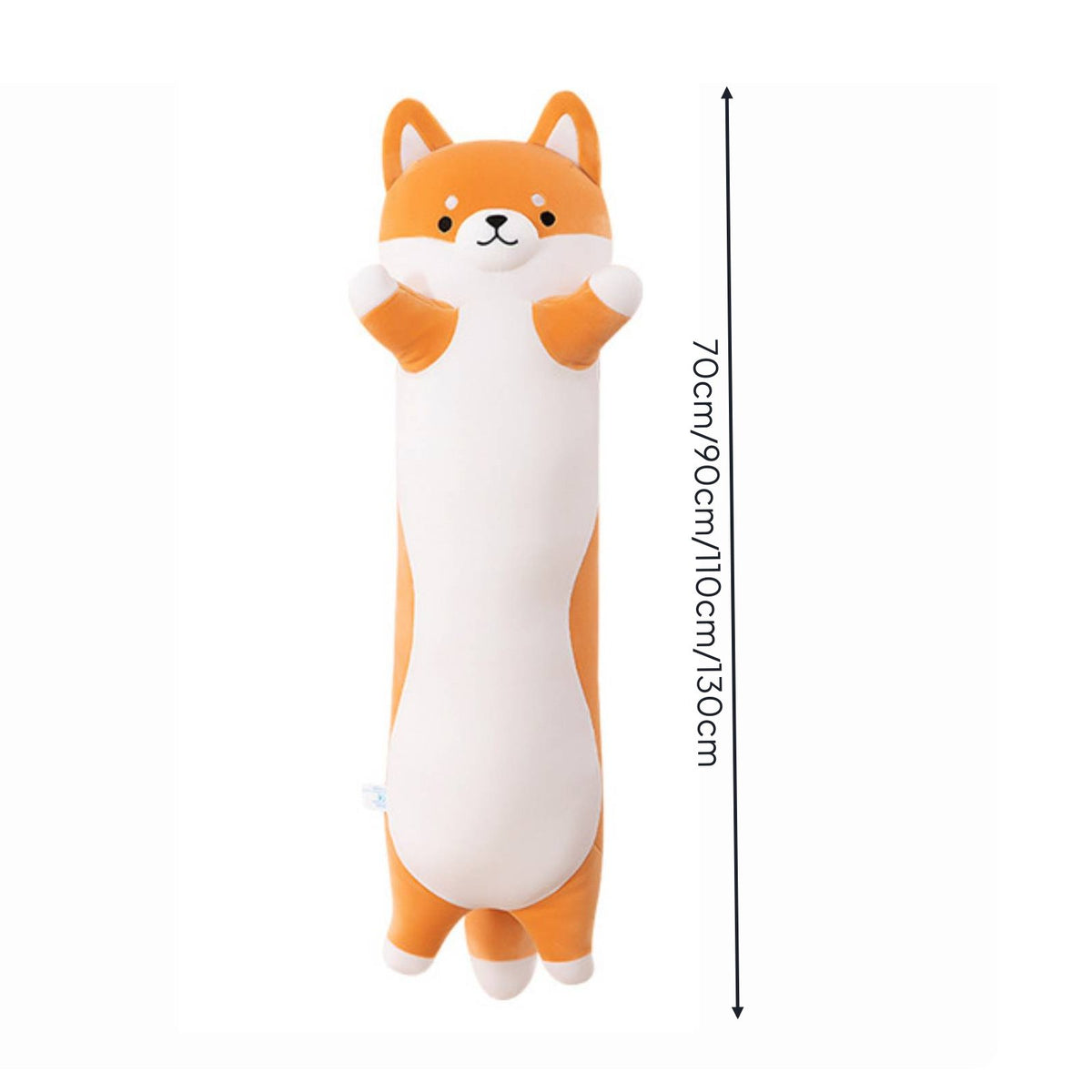 Japanese Dog Breed Cuddly Pillow Versatile Long Canine Body Pillow Washable Cover Cuddly Animal Stuffed Toy for Teens