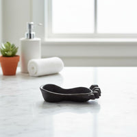 Foot-Shaped Soap Dish Vintage Design Cast Iron Soap Dish Antique Finish