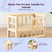 Elevated Cat Bed, Pet Cot, Washable, Calming, Indoor Pad