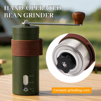Portable Outdoor Hand Brew Coffee Set with Manual Grinder and Folding Cup
