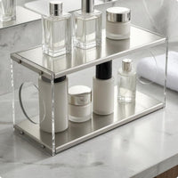 Desktop Storage Rack Open-Frame Countertop Display Shelf Rectangular