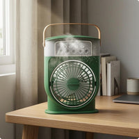 Humidification Function Desktop Humidifying Fan 180-Degree Rotation Desk Mist Fan Sleep Mode Home Appliance Washable