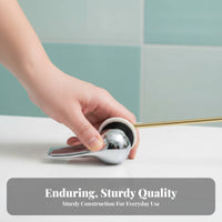 Side-Mount Single Push Flusher silver-toned Finish Flush Mechanism for Plumbers