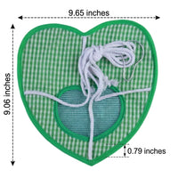 Heart Shaped Rat Hammock, Rat Toys and Accessories for Cage, Polyester Hanging Bed for Reptile, Hamster and Guinea Pig with High Ventilation