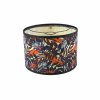 Bamboo Lamp Shade Softens Light Tropical Print Lamp Shade Fade Resistant