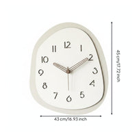 Silent Wall Clock Non Ticking Cream Wall Clock Decorative