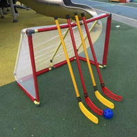 Child-Safe Kids Hockey Stick and Ball Set Lightweight Hockey Sticks and Ball Set Outdoor Toy Portable for Kindergarten